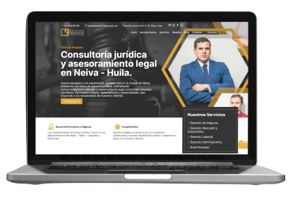 Vista principal del sitio web