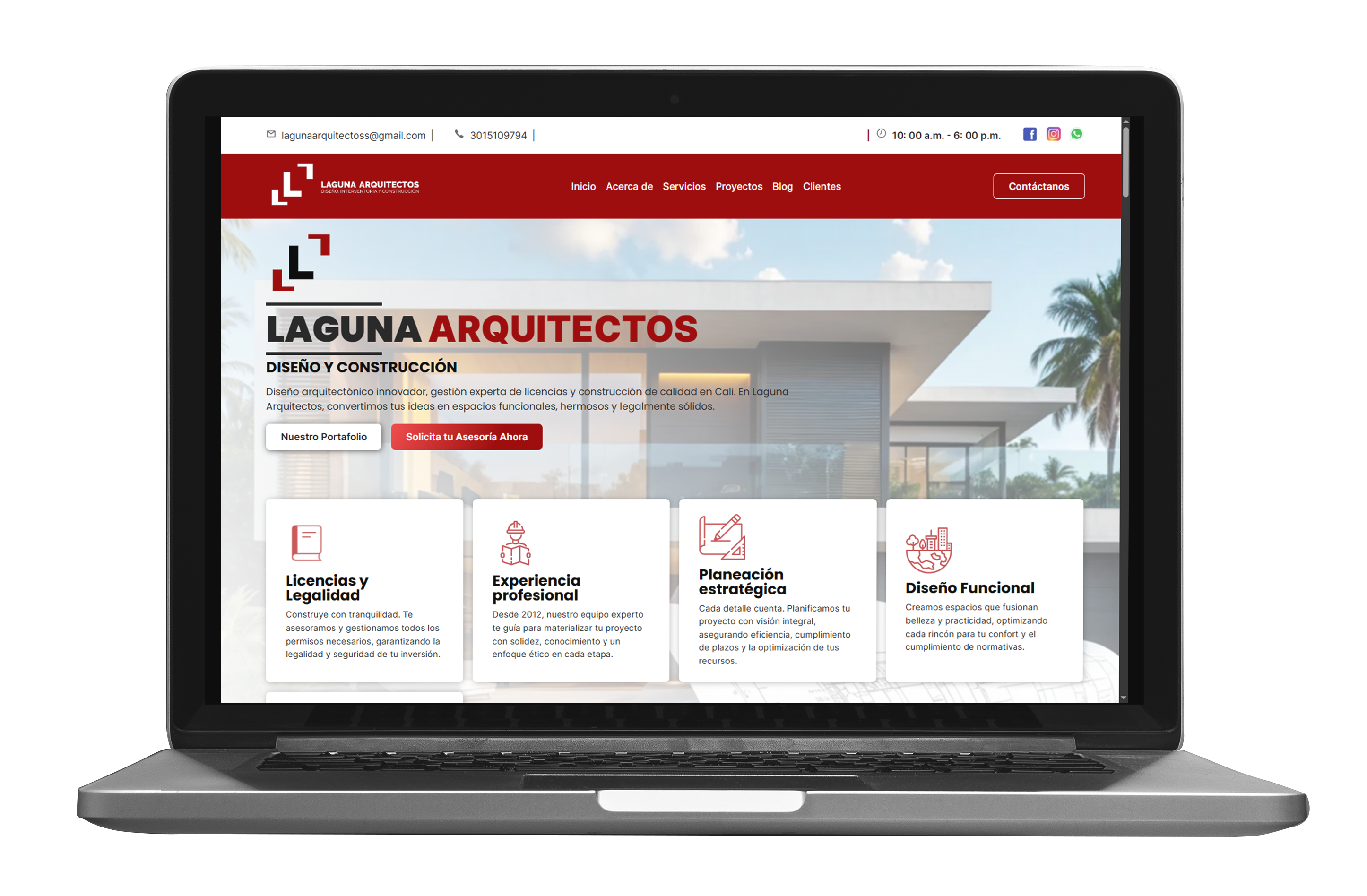 Laguna Arquitectos website