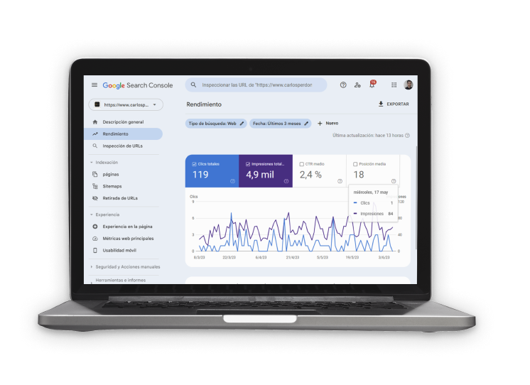 Resultados de posicionamiento SEO para una firma de abogados en Colombia
